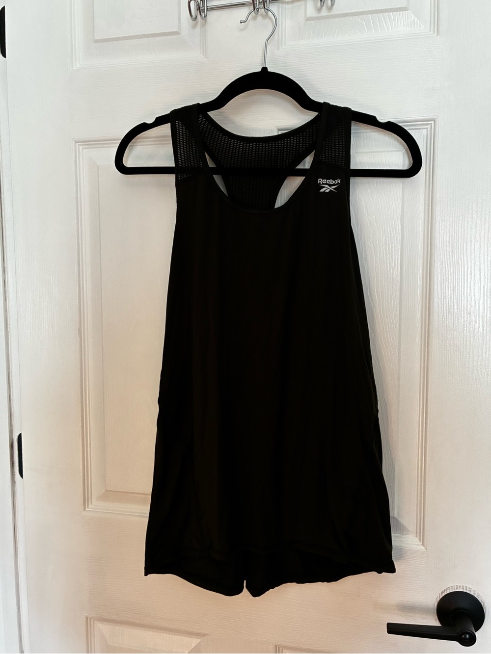Reebok Black Mesh-Back Racer Tank